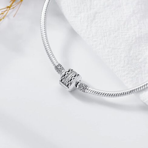 سوار على شكل ثعبان من الفضة الإسترلينية عيار 925 يناسب أي سوار ساحر هدية للنساء in Kuwait