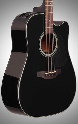 جيتار تاكامين 6 أوتار صوتي كهربائي، لليد اليمنى، أسود (GD30CE-BLK) in Kuwait