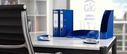 Leitz 5517 NeXXT Mini Stapler with 10 Sheet Capacity for No. 10 Staples - Blue in Saudi Arabia