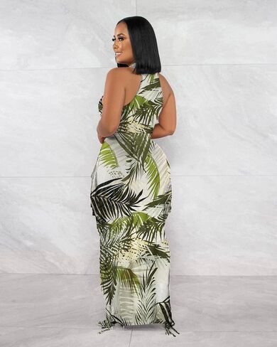 2 قطعة ملابس للنساء مثير الرسن الرقبة أكمام المحاصيل القمم Ruched Bodycon فساتين حللا هامش تنورة مجموعات in Kuwait