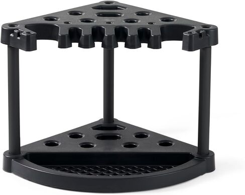 Keter Compact Corner Tool Rack for Maximum Storage and Organization - Easy to Assemble and Organize 25 Long-Handled Garden Tools, Rakes, Brooms, Shovels and Accessories in Saudi Arabia