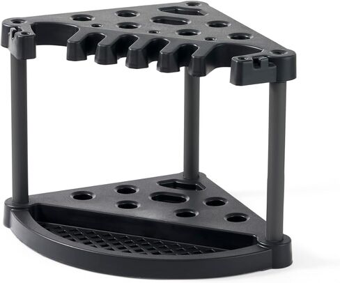 Keter Compact Corner Tool Rack for Maximum Storage and Organization - Easy to Assemble and Organize 25 Long-Handled Garden Tools, Rakes, Brooms, Shovels and Accessories in Saudi Arabia