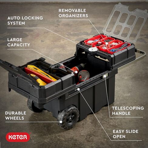 Keter Compact Corner Tool Rack for Maximum Storage and Organization - Easy to Assemble and Organize 25 Long-Handled Garden Tools, Rakes, Brooms, Shovels and Accessories in Saudi Arabia