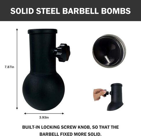 Barbell Bomb - ملحقات لمنجم الحديد، تتيح لك ممارسة التمارين بشكل أكثر راحة - يمكن أن تقوم بضغط الساق، والساقين الطويلة، والدوران، والقرفصاء المقسم، والثقل وغيرها من الرياضات. in Kuwait
