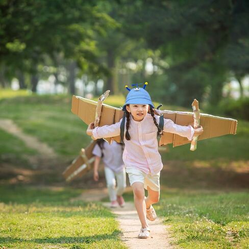 قبعة المروحة، قبعة طائرات الهليكوبتر، قبعات صياد طائرات الهليكوبتر، قبعة دلو المروحة اللطيفة القابلة للفصل، قبعة مهرج مضحكة، قبعات مجنونة باللون الأزرق in Kuwait