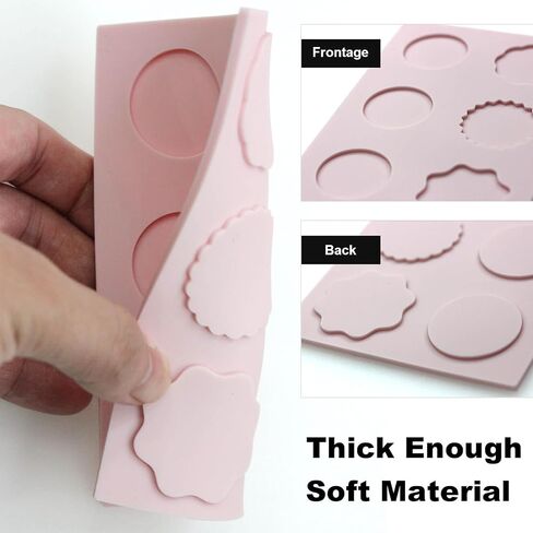 2 PCS Silicone Wax Seal Mat for Wax Seal Stamp, Wax Seal Kit，6-Cavity Round and Polygon Wax Seal Mold for DIY Craft Adhesive Wax Seal Stickers in Saudi Arabia