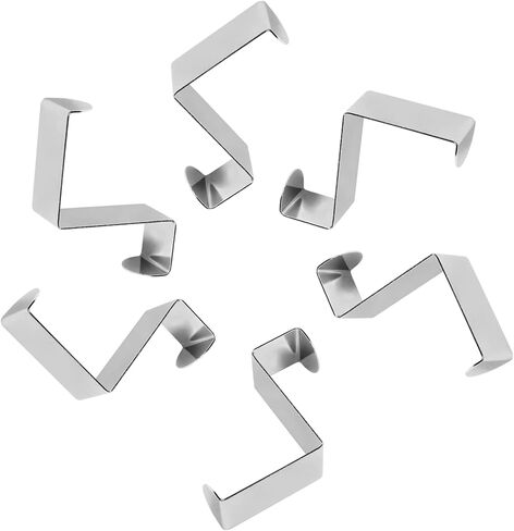 6Pcs Over The Door Hooks, Back of Door Hooks Z Hooks for Hanging Clothes, Coats, Hats, Towels, Umbrellas, and More, Fits The 2 Inch and 1 Inch Door Widths, Silver in Saudi Arabia