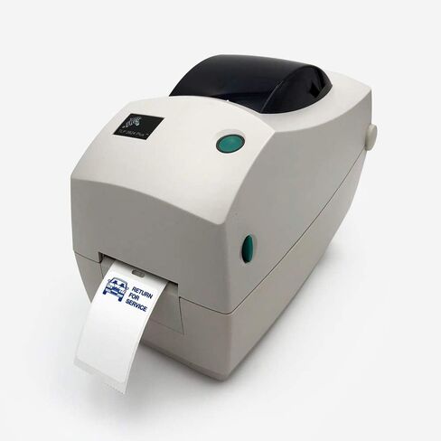 Oil Change Sticker - Blue Car Return for Service for Zebra TLP 2824 Plus Printer - Low Tac Adhesive in Saudi Arabia