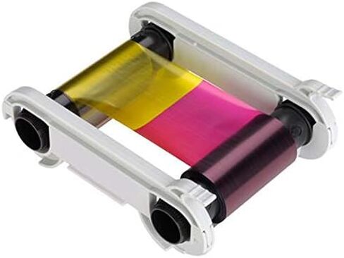 Evolis R5F002AAA Color Ribbon - YMCKO - 200 Prints with Bodno Premium CR80 30 Mil Graphic Quality PVC Cards - Qty 200 in Saudi Arabia