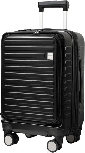 Panana Carry-on Suitcase 20-Inch, Expandable 4 Wheel Cabin Luggage Suitcase, ABS+PC Hardshell Spinner Trolley for Lightweight Luggage with TSA Locks (Red) in Kuwait