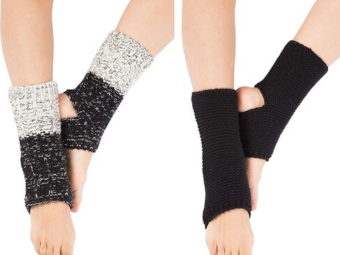 Womens Knit Stirrup Leg Warmers Boot Cuffs Socks for Dance Sports Yoga in Saudi Arabia