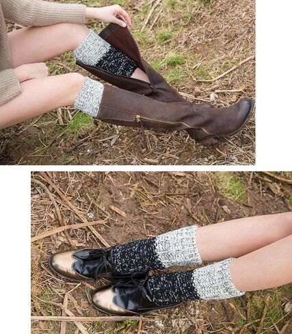 Womens Knit Stirrup Leg Warmers Boot Cuffs Socks for Dance Sports Yoga in Saudi Arabia