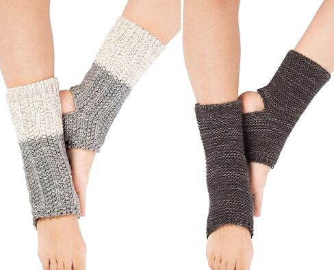 Womens Knit Stirrup Leg Warmers Boot Cuffs Socks for Dance Sports Yoga in Saudi Arabia