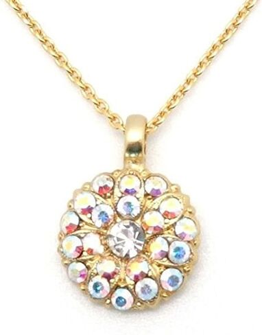 قلادة ماريانا في يوم صافٍ Goldtone Guardian Angel من اللون الشفاف والكريستال AB 001AB in Kuwait