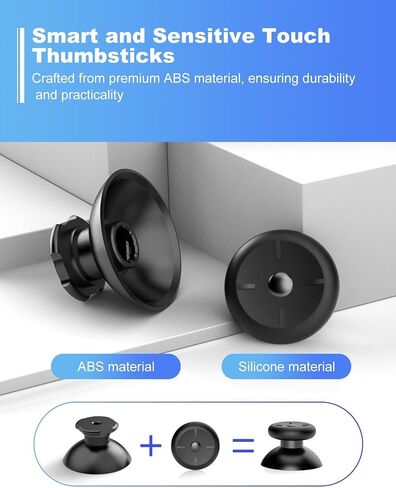 OLCLSS Joystick Replacement Kit for Oculus Quest 2 Controller, Repair Accessories for Meta Quest 3 Controller, Include 2 Joysticks, T5 Screwdriver, Tweezer, Pry Tool, 4 Thumbstick Grips in Kuwait