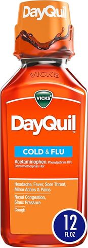 Vicks DayQuil Cough, Cold, & Flu MultiSymptom Relief, 12 Fl Oz in Saudi Arabia