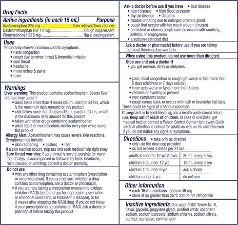 Vicks DayQuil Cough, Cold, & Flu MultiSymptom Relief, 12 Fl Oz in Saudi Arabia