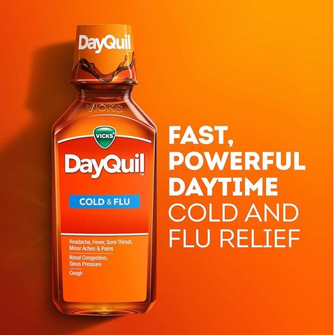 Vicks DayQuil Cough, Cold, & Flu MultiSymptom Relief, 12 Fl Oz in Saudi Arabia