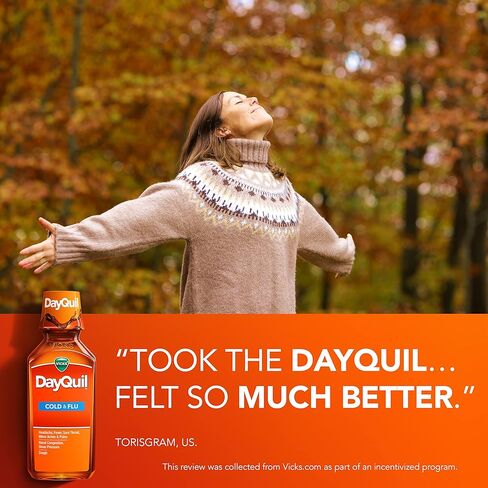 Vicks DayQuil Cough, Cold, & Flu MultiSymptom Relief, 12 Fl Oz in Saudi Arabia