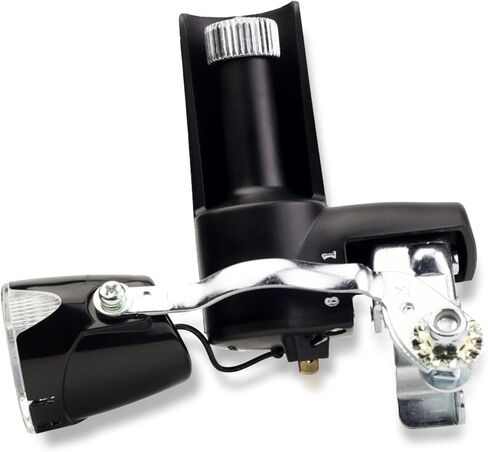 DL10 LED مصباح دراجة دينامو، مصباح أمامي للدراجة دينامو ومولد احتكاك آلي. 200 لومن، مقاوم للماء، سهل التركيب، لا يحتاج أبدًا إلى إضاءة دراجة بالبطارية in Kuwait