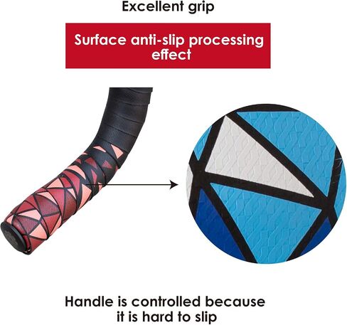 GORIX Bar Tape Handlebar Grip Wrap+2 Bar Plug Rose Pattern Road Mountain Bicycle Cycling (GX-BARA(Global Edition)) (Black×Celeste) in Saudi Arabia
