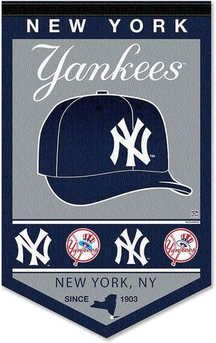 NY Yankees Heritage History Banner Pennant in Saudi Arabia