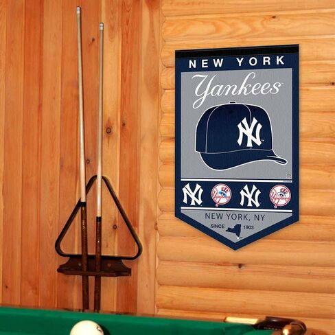 NY Yankees Heritage History Banner Pennant in Saudi Arabia