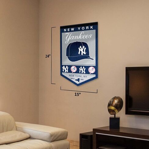 NY Yankees Heritage History Banner Pennant in Saudi Arabia