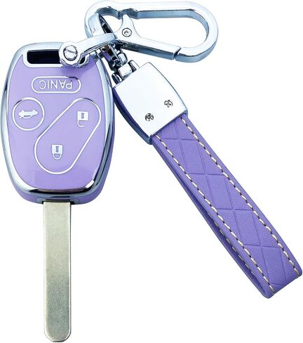 Key Fob Cover Case Compatible with Honda Accord Civic Cr-V Cr-Z Fit Odyssey Crosstour Accessories (Purple) in Saudi Arabia