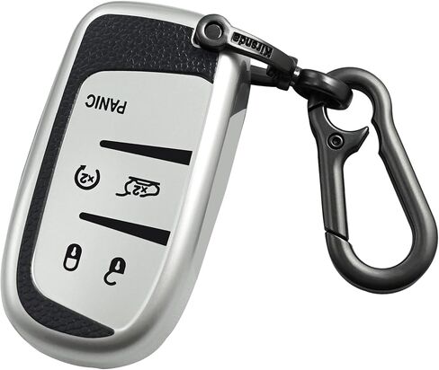 for Jeep Key fob Cover,Texture case,with Keychain,Key Shell/Skin,5-Buttons,fit Grand Cherokee Renegade for Chrysler for Durango Journey,ect Remote Key Vehicle Accessories,Red Texture in Kuwait