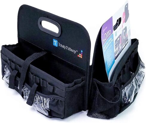 منظم سطح المكتب البلاستيكي من توتالي تيفاني SDTT45BLK - أسود/وردي، أبيض in Kuwait