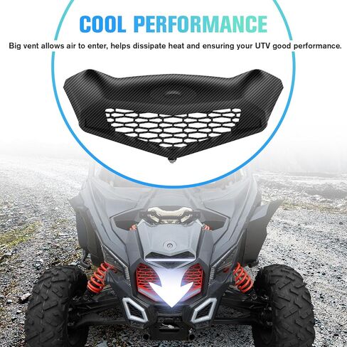 Turbo Hood Scoop Compatible with Can-Am Maverick X3 XDS XRS Max Turbo R 𝟐𝟎𝟏𝟕-𝟐𝟎𝟐𝟐, Black Air Intake Vent Replacement for #705014313(1PCS) in Saudi Arabia
