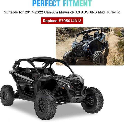 Turbo Hood Scoop Compatible with Can-Am Maverick X3 XDS XRS Max Turbo R 𝟐𝟎𝟏𝟕-𝟐𝟎𝟐𝟐, Black Air Intake Vent Replacement for #705014313(1PCS) in Saudi Arabia