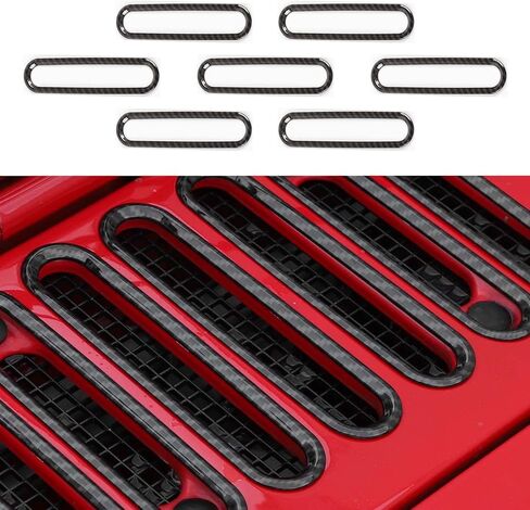 RT-TCZ Hood Vents Cover Trim Decorative Exterior Accessories for Jeep Wrangler JK JKU 2 Door 4 Door 2007-2017,Blue in Saudi Arabia