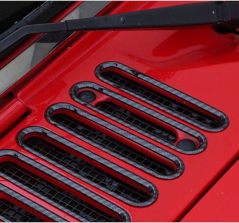RT-TCZ Hood Vents Cover Trim Decorative Exterior Accessories for Jeep Wrangler JK JKU 2 Door 4 Door 2007-2017,Blue in Saudi Arabia