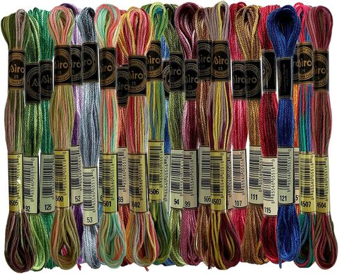 26 لونًا رائعًا من خيوط الخياطة المتقاطعة المتنوعة، مجموعة B in Kuwait