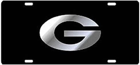 Black License Plate Frame Silver Mirror Inlays (Alabama) in Saudi Arabia