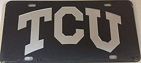 Black License Plate Frame Silver Mirror Inlays (Alabama) in Saudi Arabia