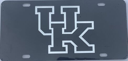 Black License Plate Frame Silver Mirror Inlays (Alabama) in Saudi Arabia