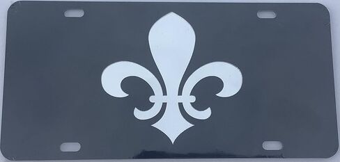 Black License Plate Frame Silver Mirror Inlays (Alabama) in Saudi Arabia