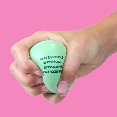 Needzo Anti Stress Balls Assortment, Everything is Fine, I Hate People, Outward Smiles Inward Screams, Funny Gag Gifts for Coworkers, 2.48 Inches (Pack of 6) in Saudi Arabia