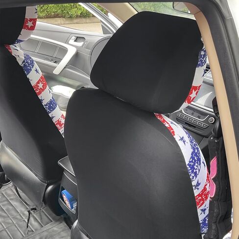 أغطية مقاعد السيارة الأمامية، عبوتان من واقيات مقاعد السيارات من البوليستر، وسائد فاخرة لمقاعد السيارة للنساء والرجال، ناعمة ومسامية، ملحقات داخلية للمركبة لمعظم السيارات (النمط D) in Kuwait