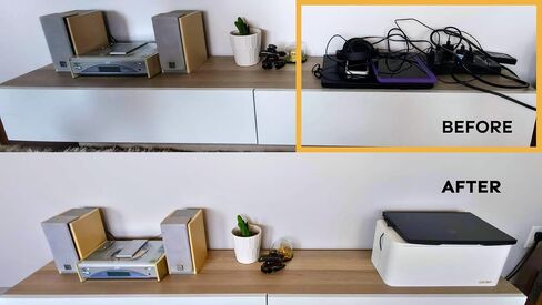 X-Large Cable Organizer Box – Bamboo Cord Management Box with Magnetic Lid, 3 Cut-Outs & Anti-Slip Feet – Our Modern, Mountable Cord Box Hider Fits Most Power Strips – Walnut in Saudi Arabia