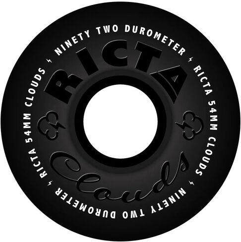 عجلات تزلج ريكتا 54 ملم كلاودز أسود 92a in Kuwait