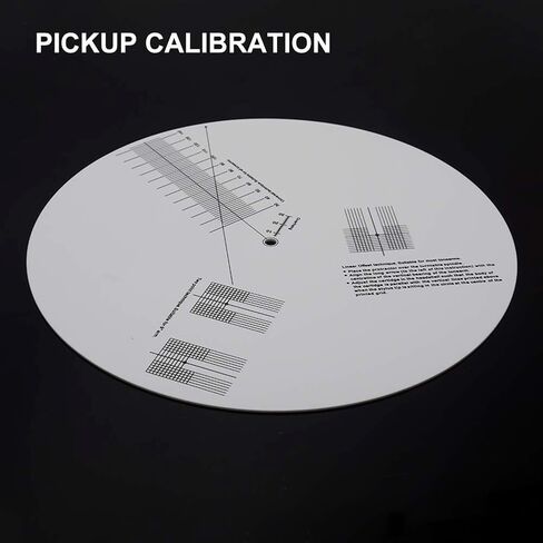 EKDJKK Turntable Mat Cartridge Alignment Protractor Phonograph Cartridge Alignment Tool Anti Slip LP Vinyl Record Pickup Calibration Record Calibration Plate for Turntable Accessories in Saudi Arabia