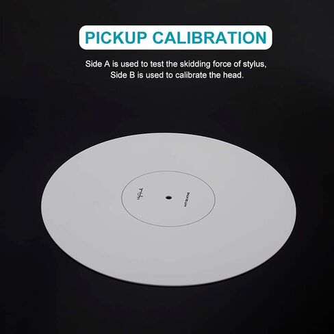 EKDJKK Turntable Mat Cartridge Alignment Protractor Phonograph Cartridge Alignment Tool Anti Slip LP Vinyl Record Pickup Calibration Record Calibration Plate for Turntable Accessories in Saudi Arabia