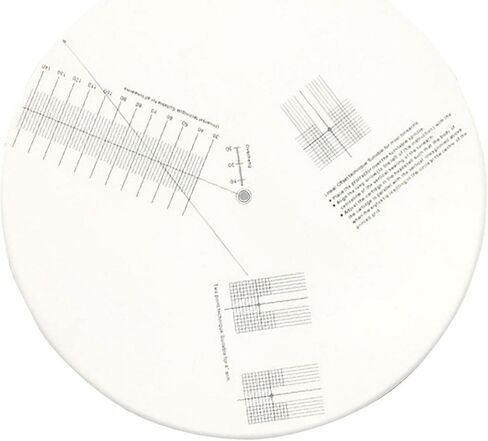 EKDJKK Turntable Mat Cartridge Alignment Protractor Phonograph Cartridge Alignment Tool Anti Slip LP Vinyl Record Pickup Calibration Record Calibration Plate for Turntable Accessories in Saudi Arabia