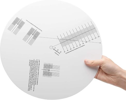 EKDJKK Turntable Mat Cartridge Alignment Protractor Phonograph Cartridge Alignment Tool Anti Slip LP Vinyl Record Pickup Calibration Record Calibration Plate for Turntable Accessories in Saudi Arabia