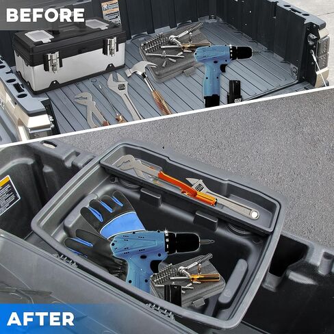 UTV Bed Storage Box for Ranger/General 16-24, Removable Rear Cargo Storage Box Bin Trunk Bed Box with Lid for Polaris Ranger XP 1000 Crew 570 900 General 1000 2016-2024 Accessories in Saudi Arabia