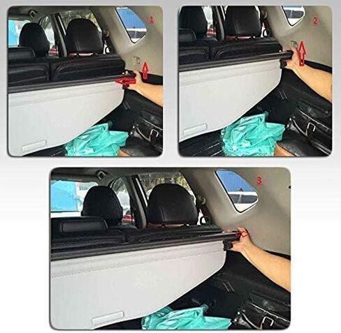 kaungka Cargo Cover Compatible for 2014-2020 Nissan Rogue SV Black Retractable Trunk Shielding Shade (not fit for Rogue Select and Rogue Sport) in Saudi Arabia